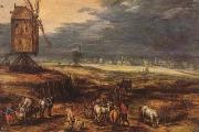 BRUEGHEL, Jan the Elder Landscape with Windmills (mk08) china oil painting reproduction